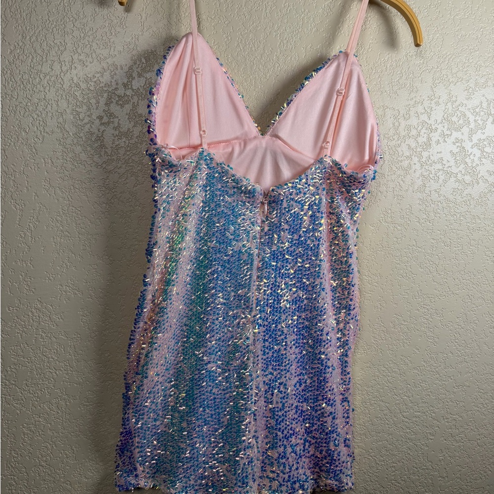 Fashion Nova Iridescent Mini Dress - Picture 3 of 4